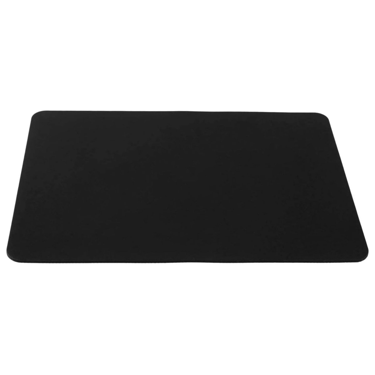 Muismat M 32 x 27 cm, Stoffen Mouse Pad Zwart, anti-slip & stil - gaming, kantoor, thuiskantoor, Mousepad afwasbaar, oprolbaar, laser-cut