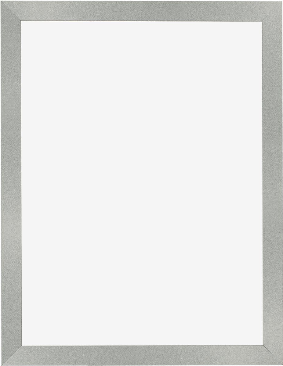 Fotolijst 75x100 cm - MDF - Aluminium Geborsteld - Benno