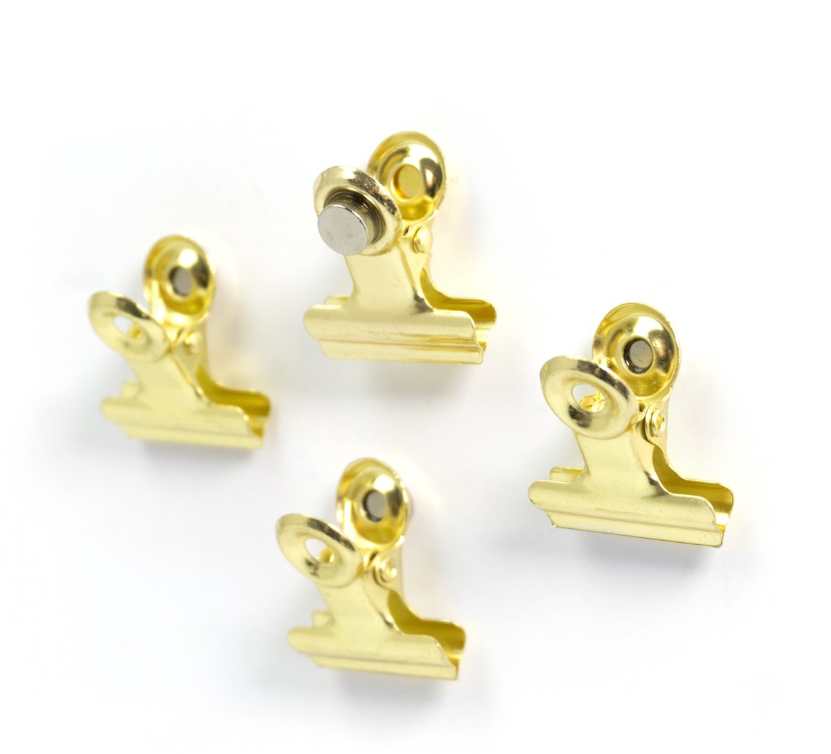 Trendform magneten Clip Graffa Mini messing set van 4