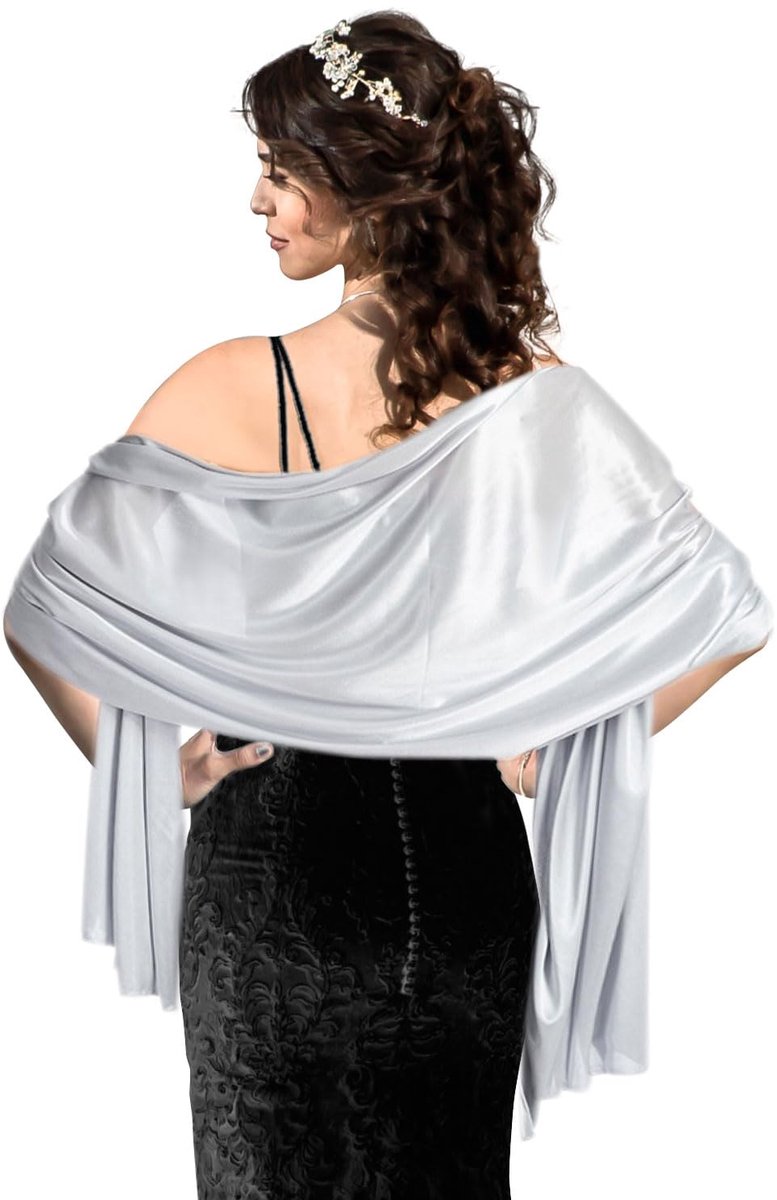 Sjaals voor dames, sjaals en omslagdoeken voor vrouwen, sjaal voor bruiloft, perfecte prom party accessoire voor vrouwen, sjaal voor bruid, bruiloft, avondfeest, formele bal, eenheidsmaat