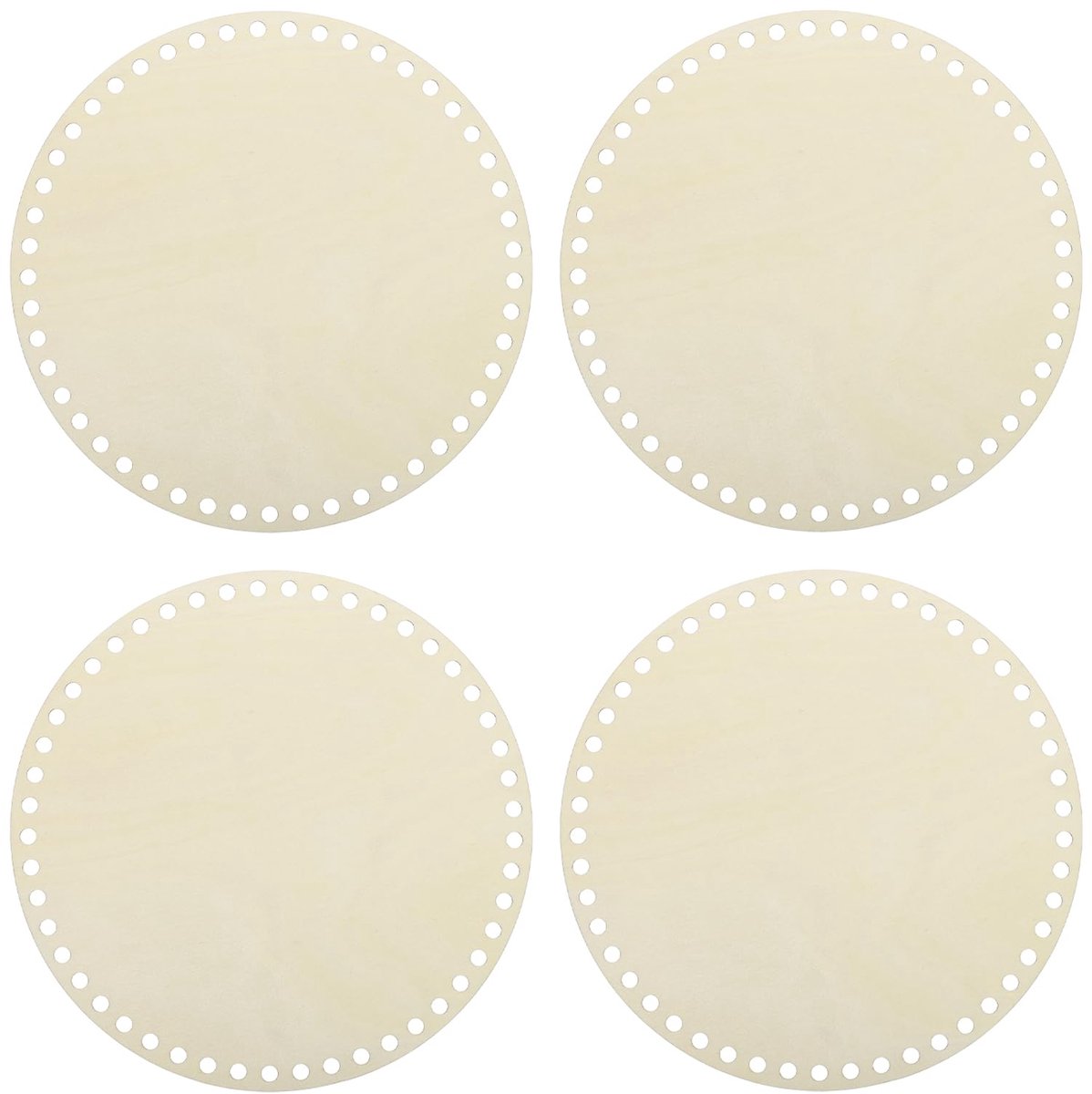 Mand 7.87" Ronde Witte Natuurlijke Houten Basis Voor Stevige Gehaakte Mand Voor DIY Ambachten Weven Benodigdheden Voor Het Maken Van Manden Home Decor