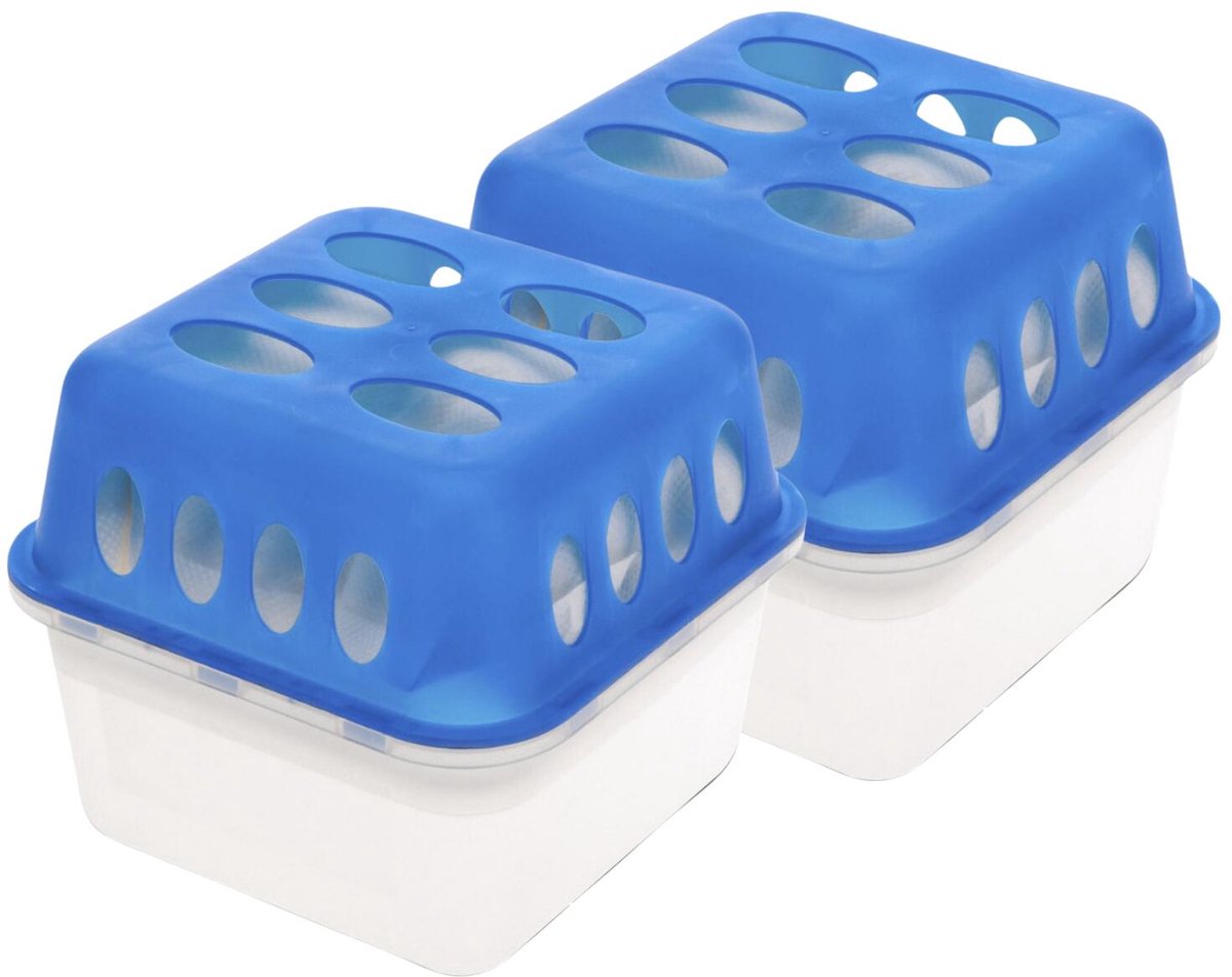 Ultra Fresh Vochtvanger / vochtopnemer 750 ml - 4x - met 2 stuks navullingen van 400 gram - Voorkomt geurtjes en schimmels