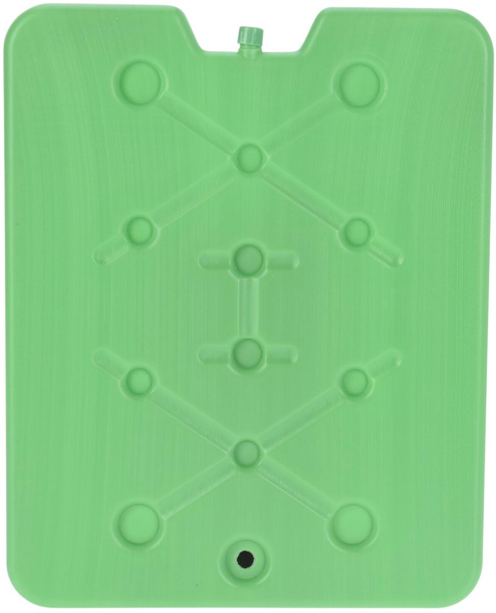 Excellent Houseware Koelelement Ice Pack - groen - plat - polyethyleen - 900 gram - 32 x 25 x 1 cm - schijf