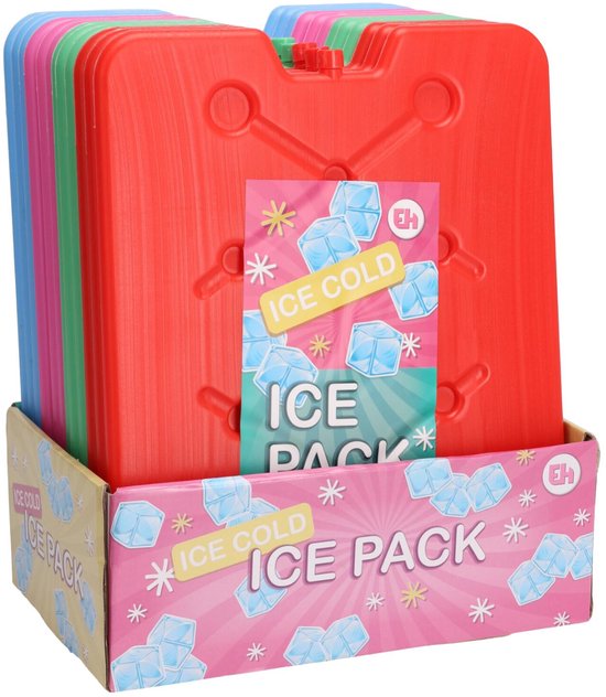 Excellent Houseware Koelelement Ice Pack - 6x - blauw - plat - polyethyleen - 900 gram - 32 x 25 x 1 cm - schijf van Excellent Houseware — afbeelding 3