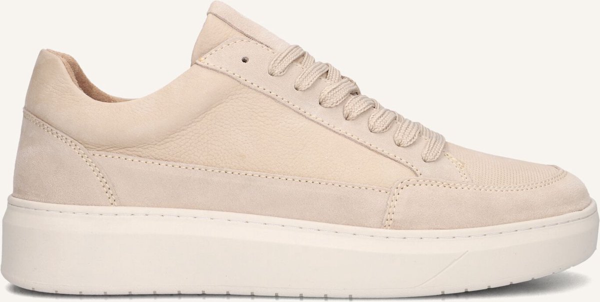MACE Enzo-23 Sneakers Heren - Leren Sneaker - Beige - Maat 43