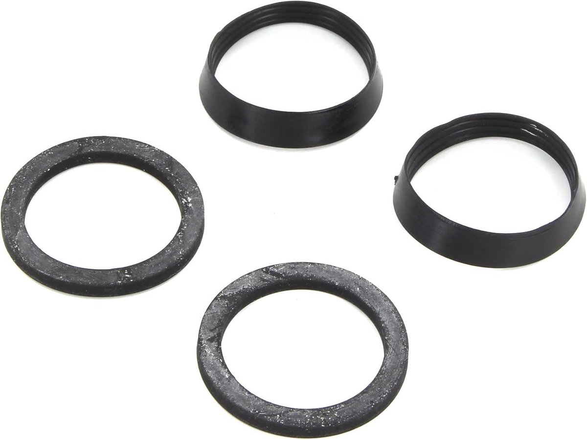 bestaat uit 2 rubberen afdichtingen + 2 x pvc-wigafdichting voor bad-geurstop wastafelsifon 1 1/4 inch