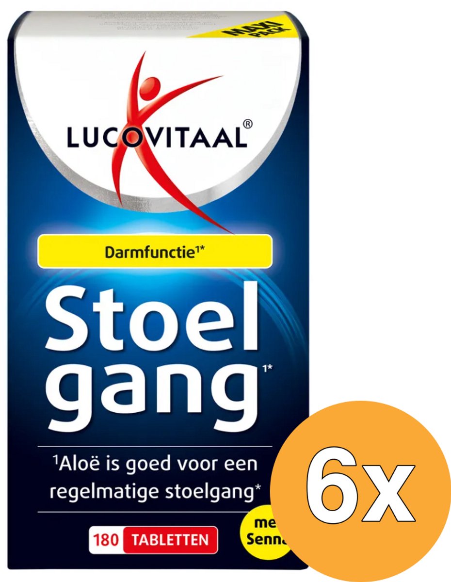 6x Lucovitaal Stoelgang met Senna (180 tabletten)