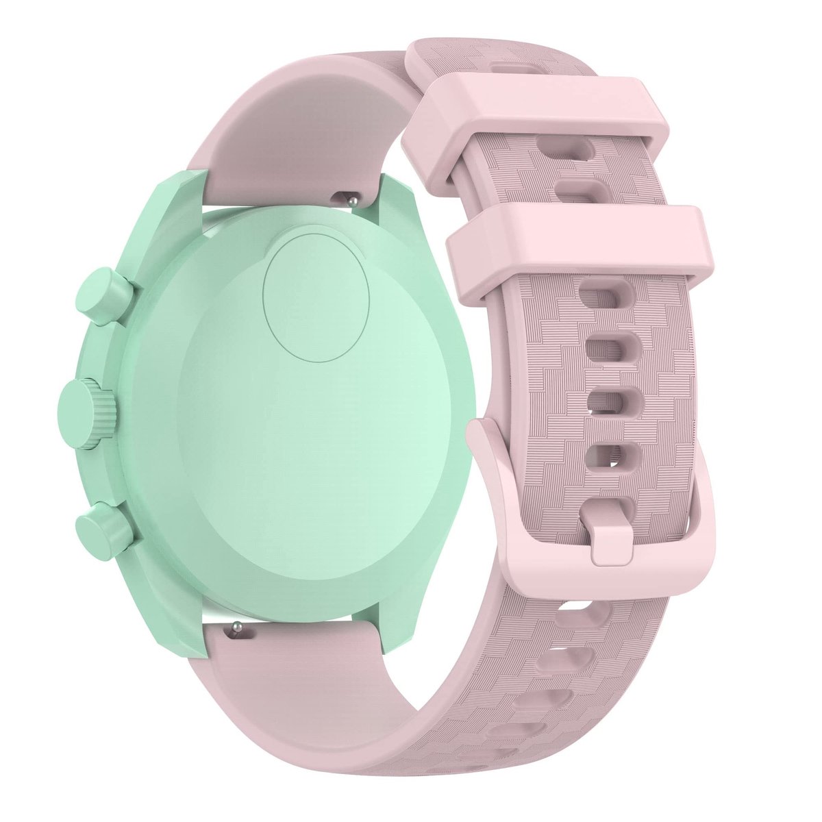 Dailygoods - 20 mm Siliconen Horlogeband voor Omega Swatch en Garmin - Vervangende Polsband