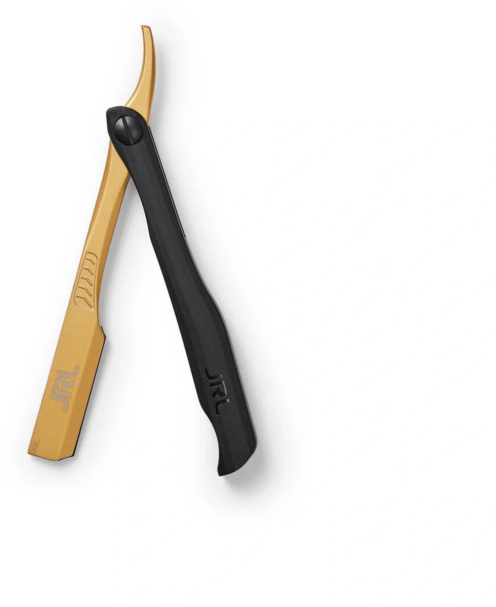 JRL Magnetic Straight Edge Razor RJMB16 - Gepatenteerd Magnetisch Bladsysteem Goud