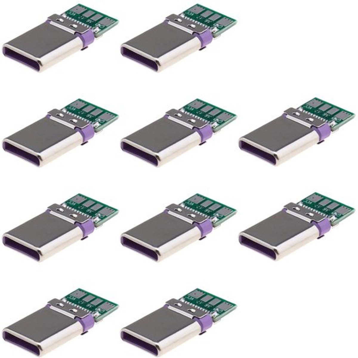 Dailygoody - USB Type C Connector - 24-pins Adapter - Voor Solderen