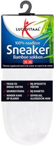 Lucovitaal Bamboe Sneakersok Wit maat 35-38 1 paar