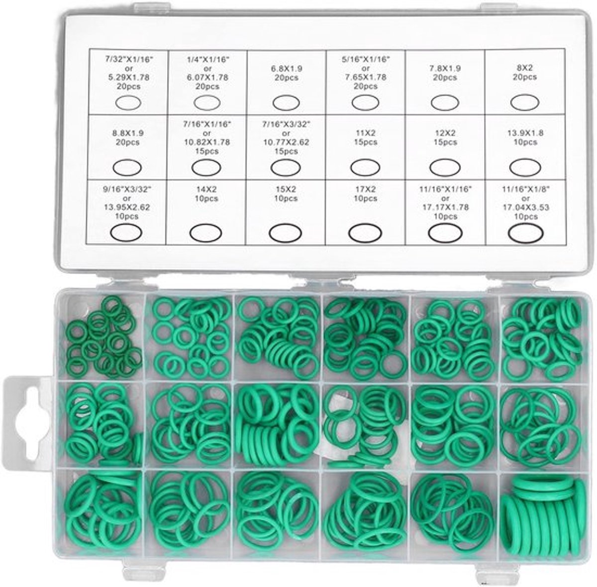 Dailygoody - Nitril Rubber O-Ringen Set - 270 Stuks - Olie- en
