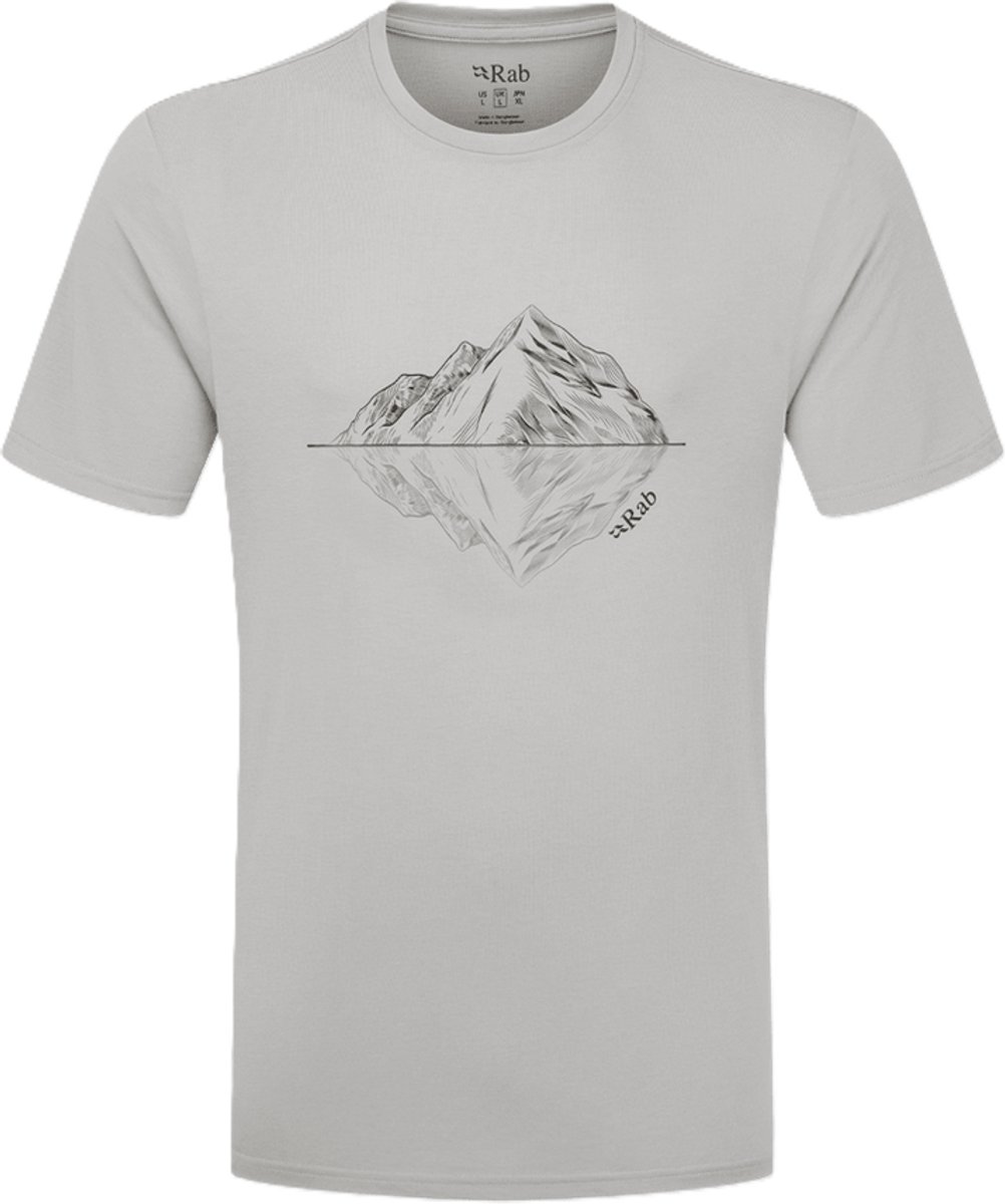 RAB Crimp Reflection Tee l zinc Grijs