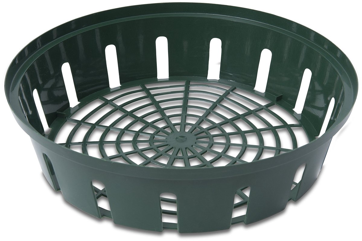 Bloembollen schaal, plantenschaal, kweekschaal, uienplantenmand, bloembollen mand, rond, diameter 30 cm, 3 stuks