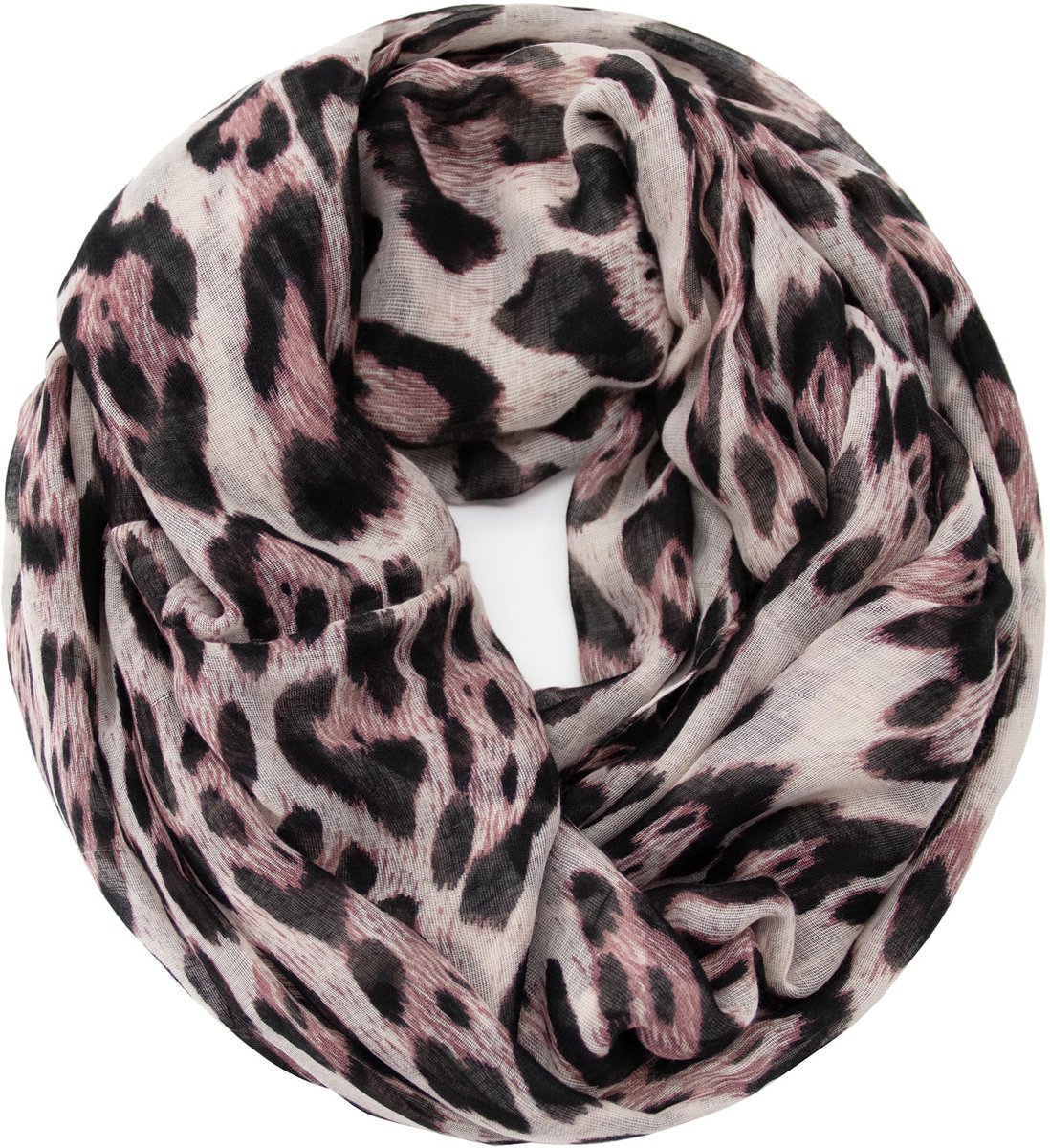 Leo patroon XXL colsjaal rond loopsjaal dames luipaard sjaal meisjes dierenprint doek