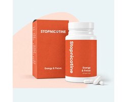 StopNicotine - Stoppen met Roken - Energie & Focus supplement tijdens nicotineontwenning - Ondersteunt concentratie en vitaliteit - 60 Stuks