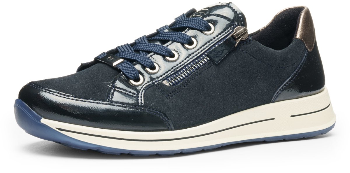 ara Sneaker Osaka blauw kasjmier