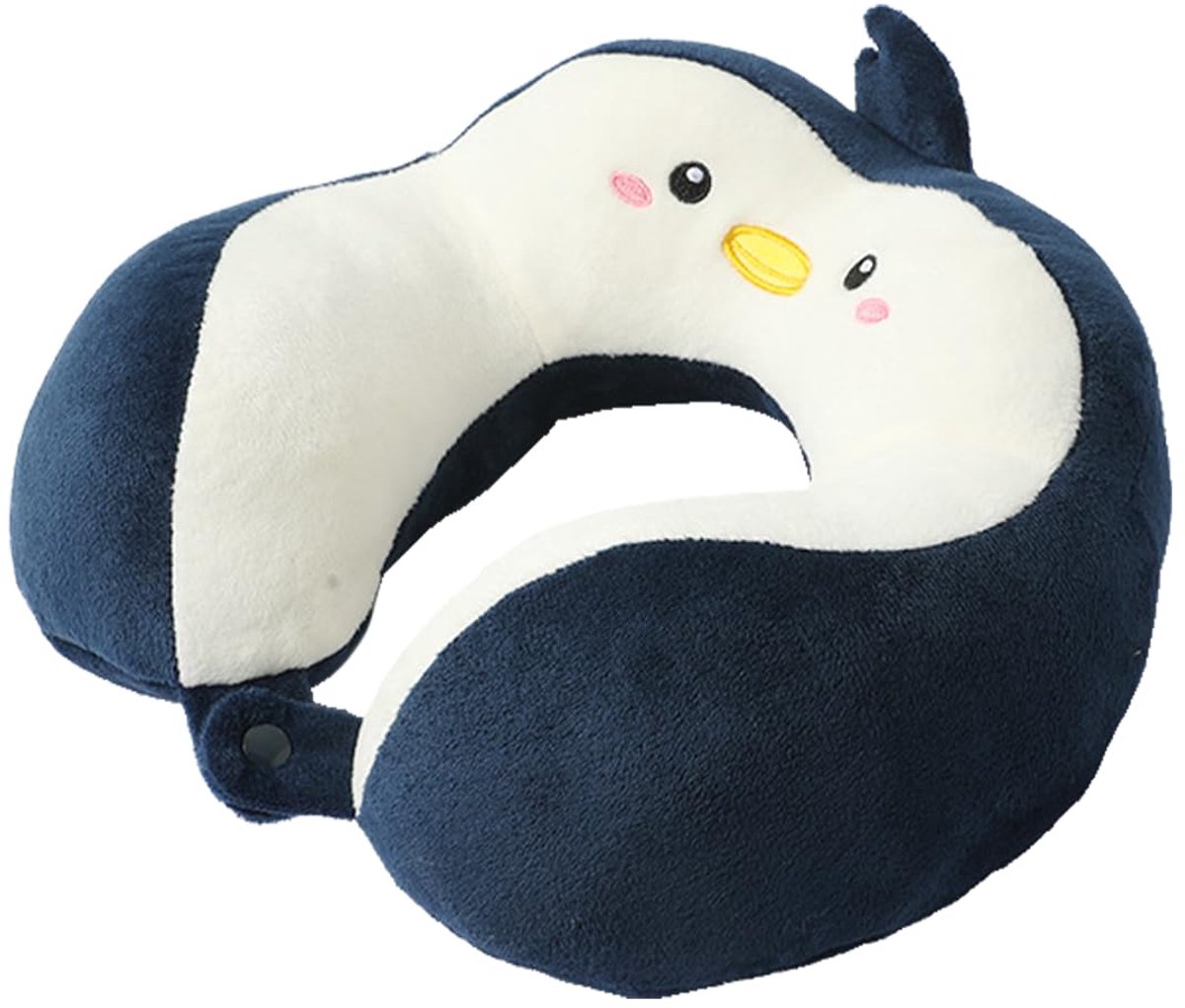 Nekkussen voor kinderen, reiskussen, cartoon, pinguïn, hoofdsteun, nekkussen, reizen, volwassenen, dier, reiskussen, traagschuim, vliegtuig, auto, slaapkussen, voor trein, kantoor, vliegtuig