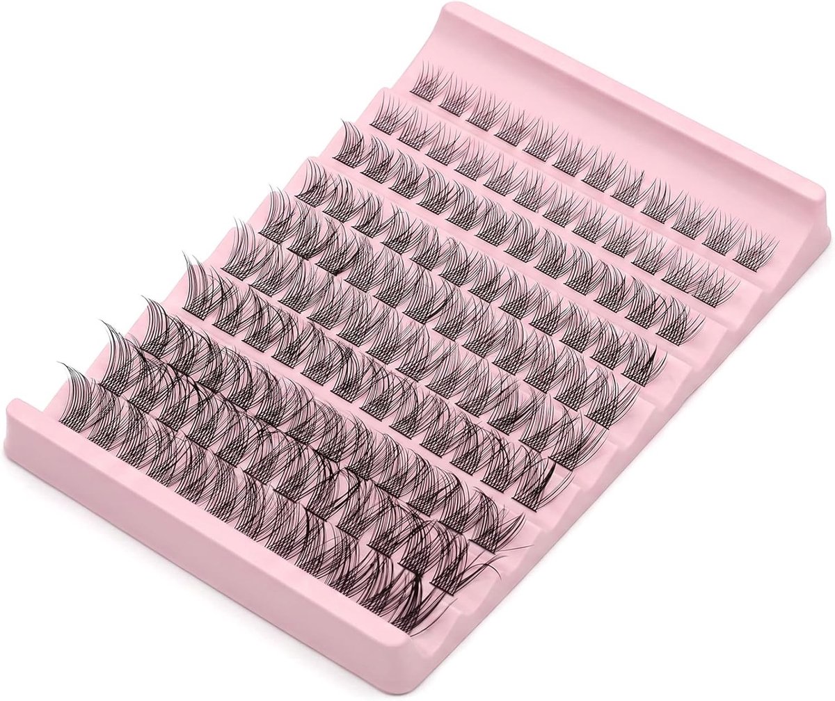 Set van 120 Kunstwimpers, Manga Cluster Wimpers, Natuurlijke Wimperextensions, 8-16 mm, DIY Wimperlook, Volume Wimpers, Lange Wimpers