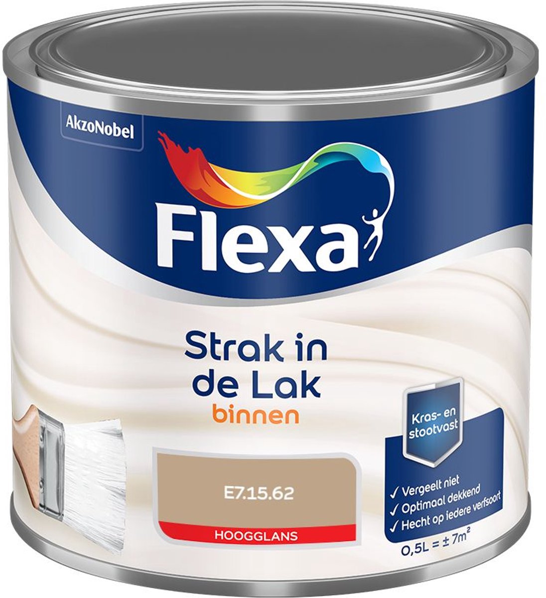 Flexa - Strak In De Lak Binnenlak Hoogglans - E7.15.62 - Mengverf - 500 Ml