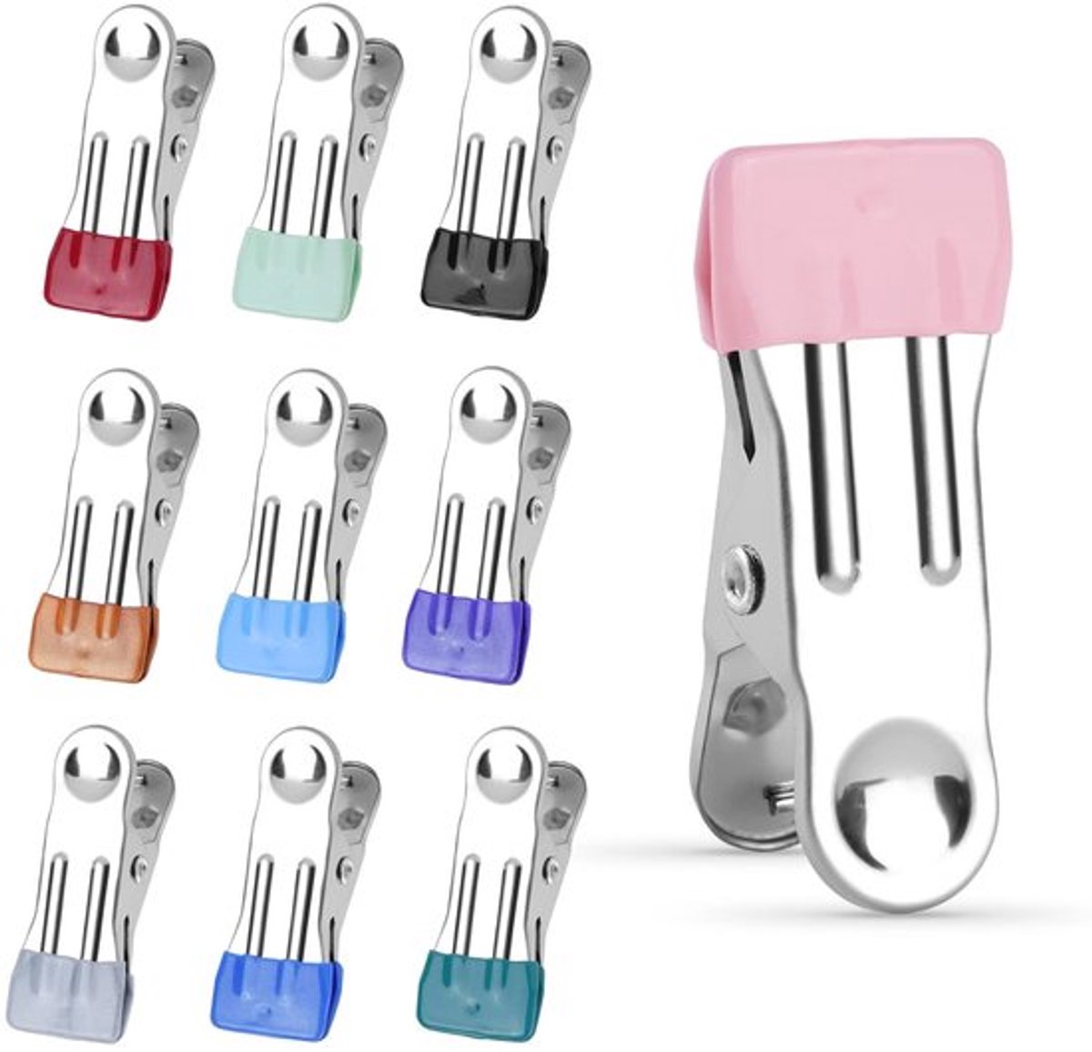 Vt products - Wasknijpers - Robuuste klemmen - 20 stuks - Roestvrij