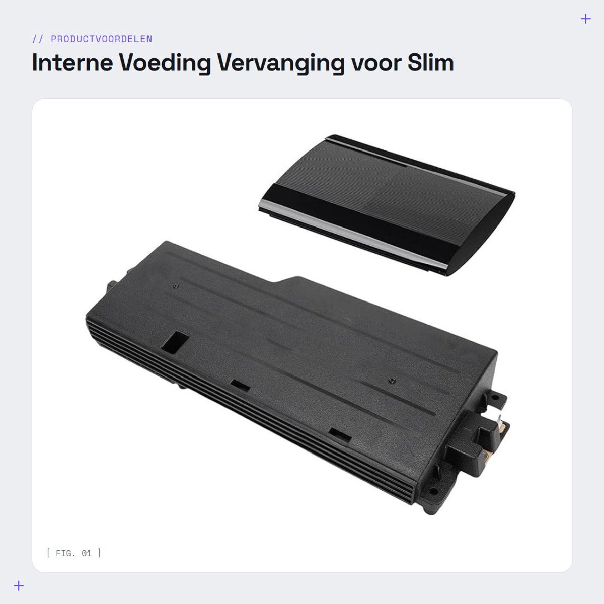 Dailygoods - Interne Voeding Vervanging voor Slim 3000 Console