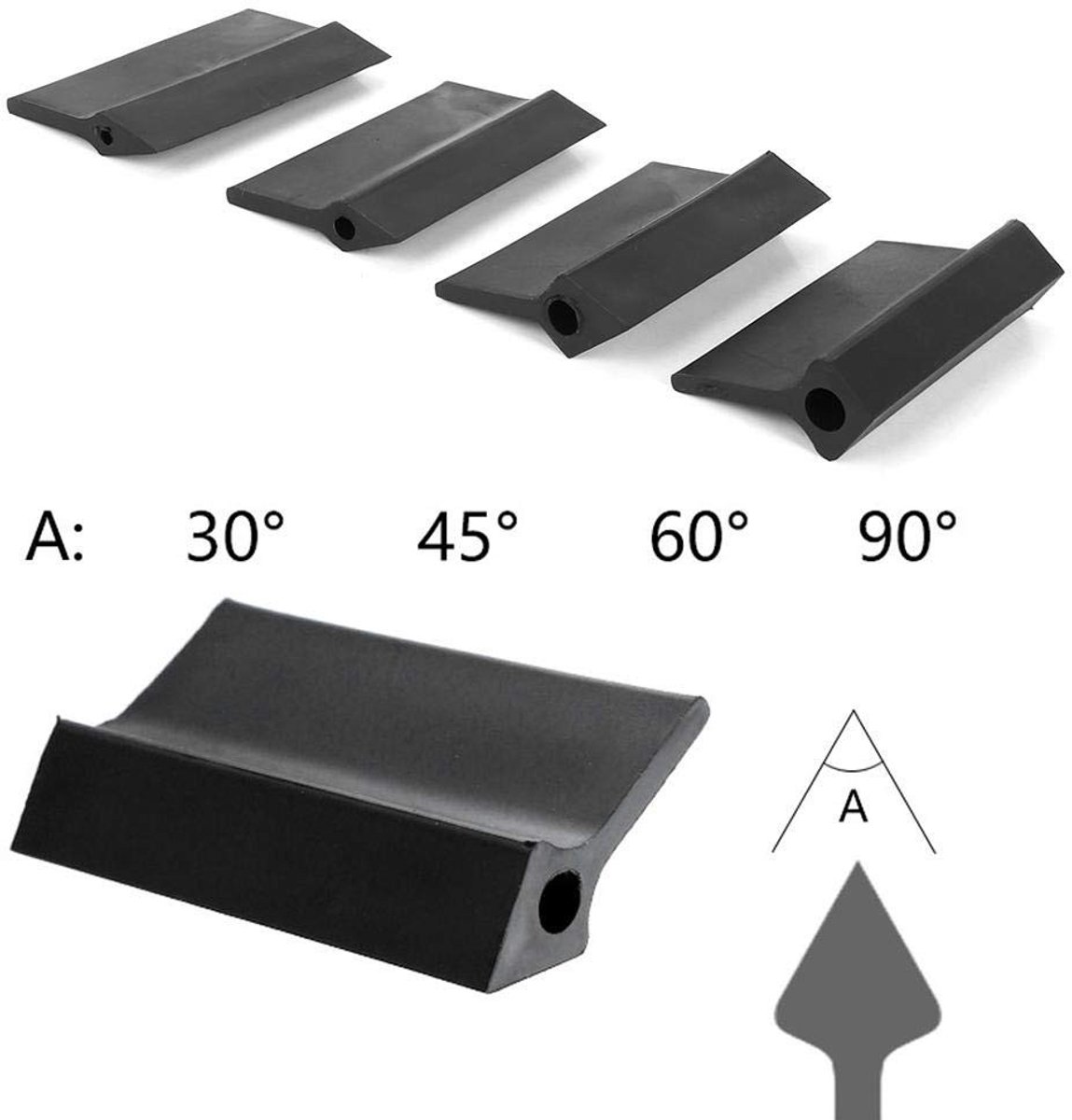 Dailygoods- Schuurblok met Steel - 14 Stuks - Schuurpapier - Hoek- en Contour Schuurblokken - Geschikt voor Keramiek en Kunststof - Diverse Afmetingen