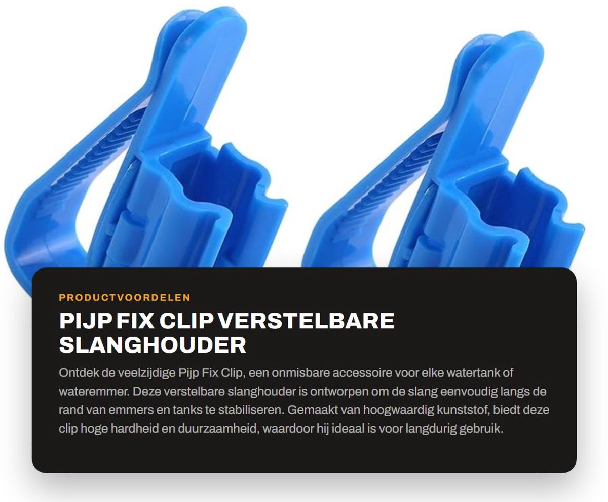 Dailygoods- Buisklem Verstelbaar - Slanghouder - Multifunctionele Clip - Waterleiding - Hoogwaardig Kunststof - Duurzaam