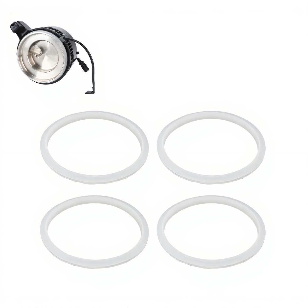 Dailygoods- Afdichtring Waterdicht - Siliconen Afdichtingsring - Hittebestendig - Erosiebestendig - Food Grade - 4 Stuks - Pakkingen