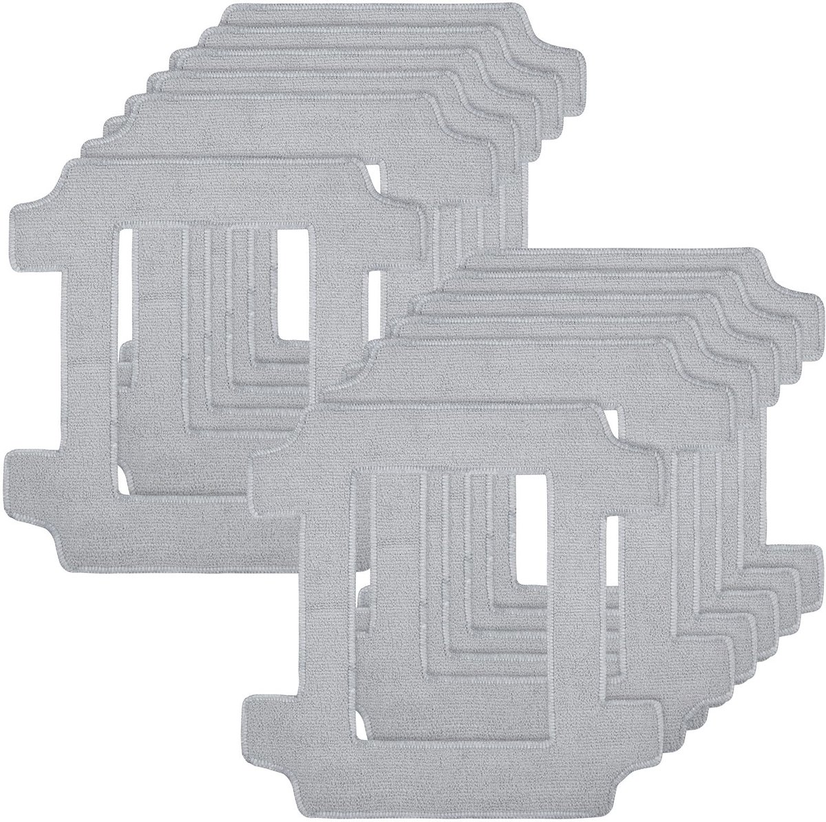 Dailygoods- Reinigingsdoekjes 12 stuks - Wasbare Microvezel - Geschikt voor Ecovacs Winbot W2S/W2S Omni - Effectieve Ramenreiniging - Hoogwaardige Materialen - Lange Levensduur - Wisdoeken