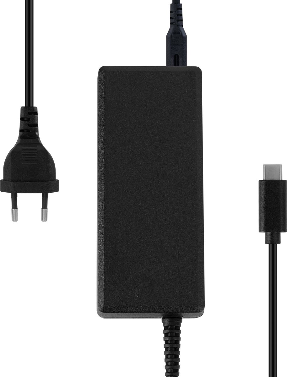 Deltaco Energy - USB-C Laptop Lader – Power Delivery (PD) Snellader - 65W - 2m – Zwart