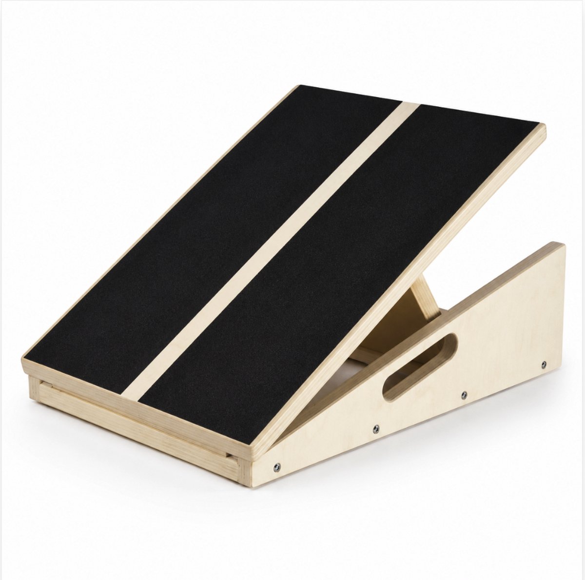 Slantboard - stretchboard - kuitstretcher - incline board - squat wedge - 5 standen verstelbaar - hout - anti slip