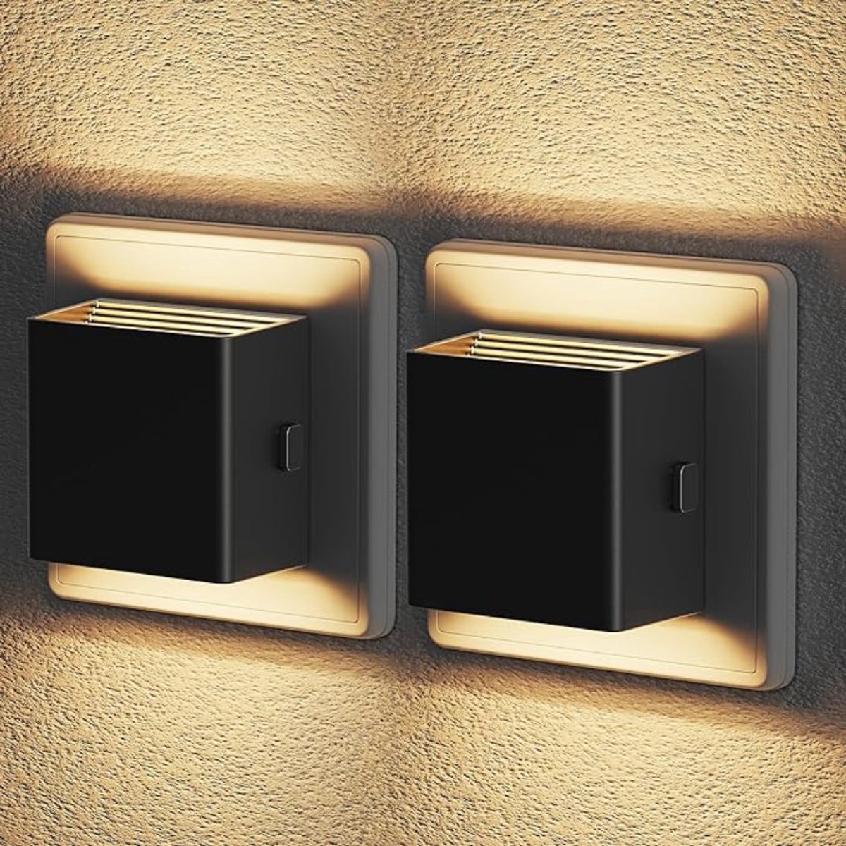 Verte Night Light - Nachtlampje - Nachtlampje van 1 W met Stekker - Instelbare Helderheid - 30 LM/60 LM/100 LM - 3000 K Warm Wit voor Kinderkamers - Gangen - Trappenhuizen - Slaapkamers - Toiletten - Keukens - 2-Delig