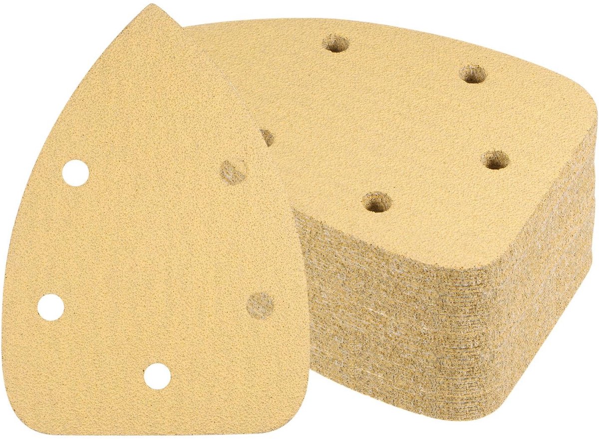 Dailygoods - Schuurpapier voor details - Muisschuurmachine - 50 stuks - 8,9 cm x 14,9 cm - Aluminiumoxide - Geschikt voor meubels - Korrel 60