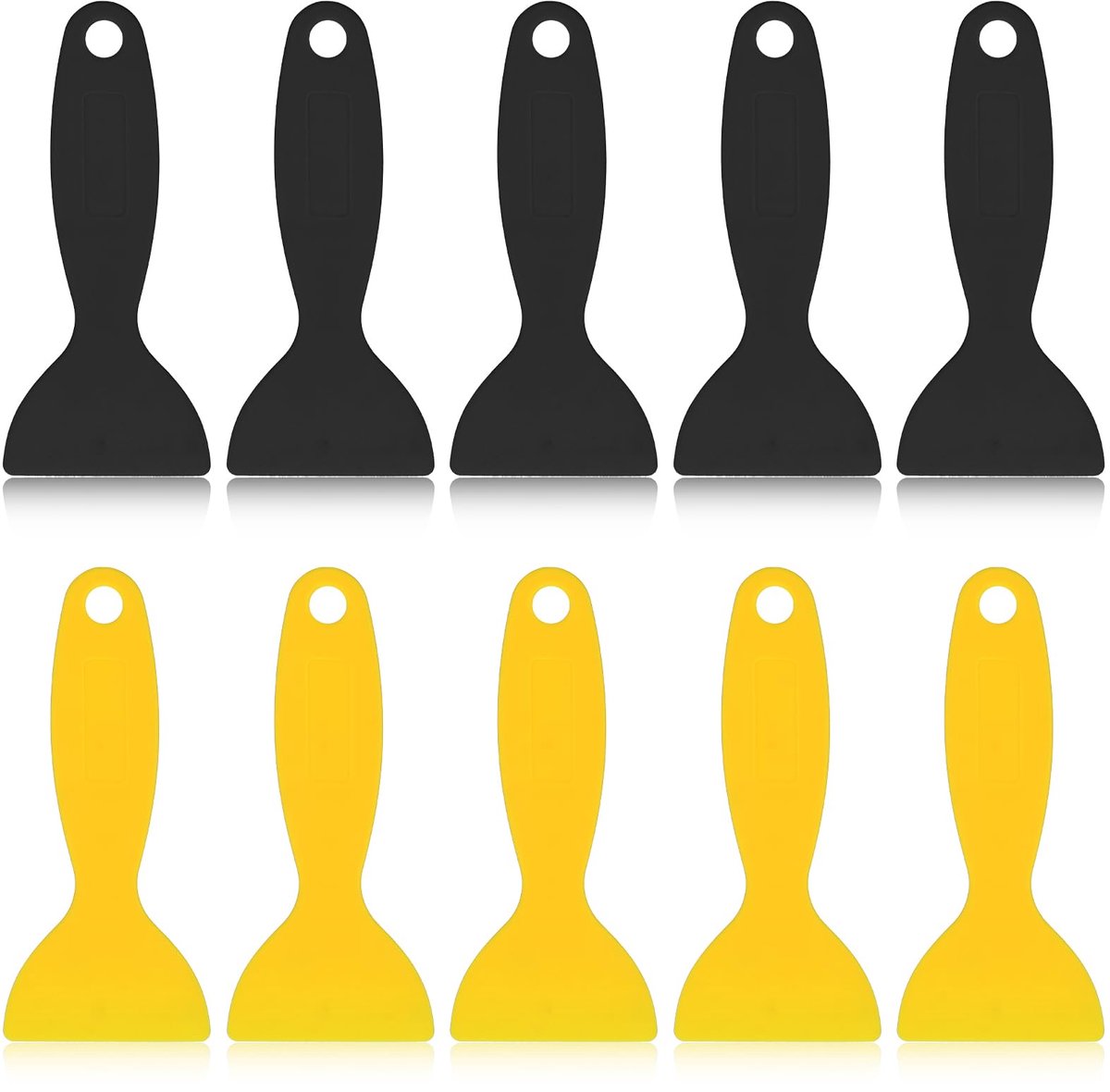 Spatelset, 3D-print spatelmes, schraper, luchtbelverwijderaar, gereedschap, behangschraper, plamuurmes, kunststof spatel voor het verwijderen en vullen van patches