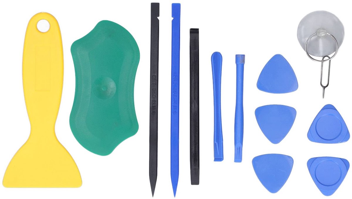 Dailygoods - Elektronica Reparatie Tool - PVC Plastic Spudger - Schadevrije Opening Kit - 19,1 x 11,7 x 1,5 cm - Voor Computer en Tablet - Lichtgewich...
