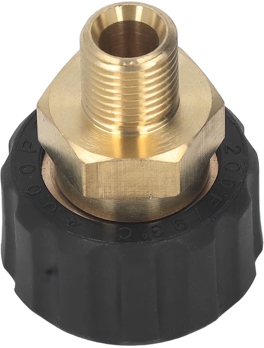 Dailygoods - Drukafdeling Adapter Messing Rubber voor Drukwas Systemen