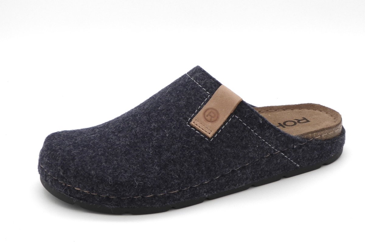 Rohde Heren Pantoffel Muil - 6752-56 Donkerblauw - Maat 44