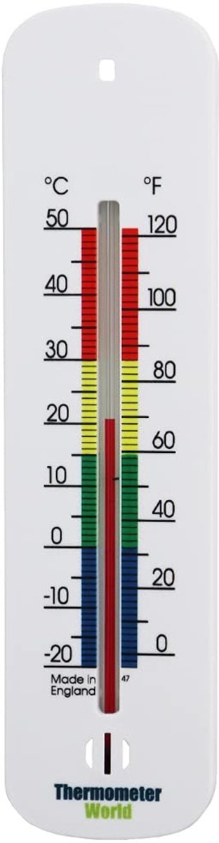 Kamerthermometer - Wit - Voor Binnen en Buiten - Nauwkeurige Temperatuurmeting - Voor Thuis en Kantoor