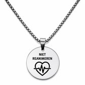 Ketting | Rond | RVS | Zilver | Niet Reanimeren