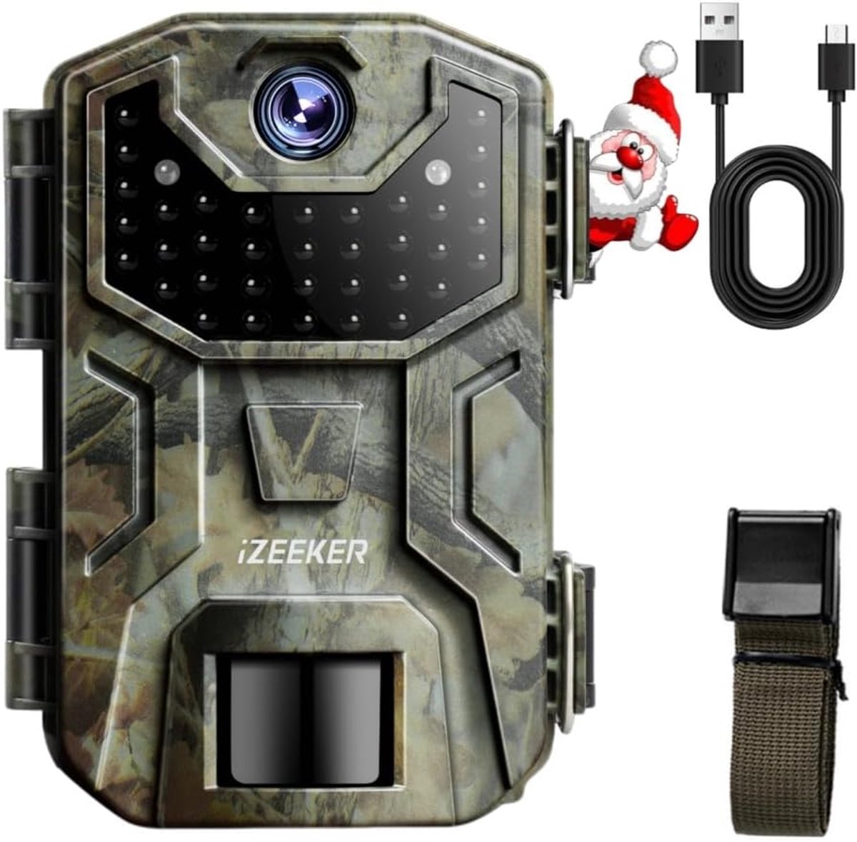 Wildcamera HD - Nachtcamera Observatie - Fauna Observatie - No Glow IR LED - 2K 36MP - Meerkleurig