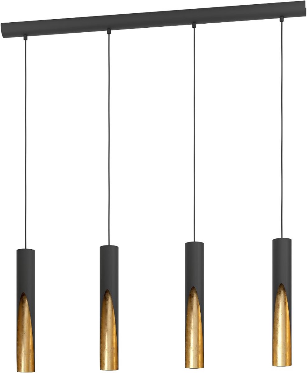 VALI® Hanglampen Eetkamer - Plafondlamp - Hanglamp - Zwart - 39cm x 6cm x 110cm