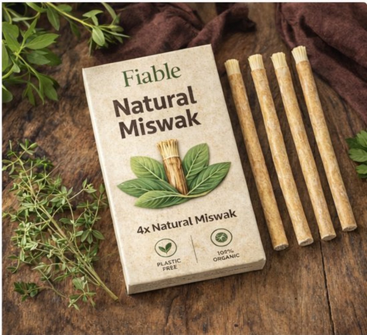 Natuurlijke Miswak 4 Stuks - Eco Friendly Siwak Tandenborstels - 100% Organic - Sewak - Biologische tandenborstel