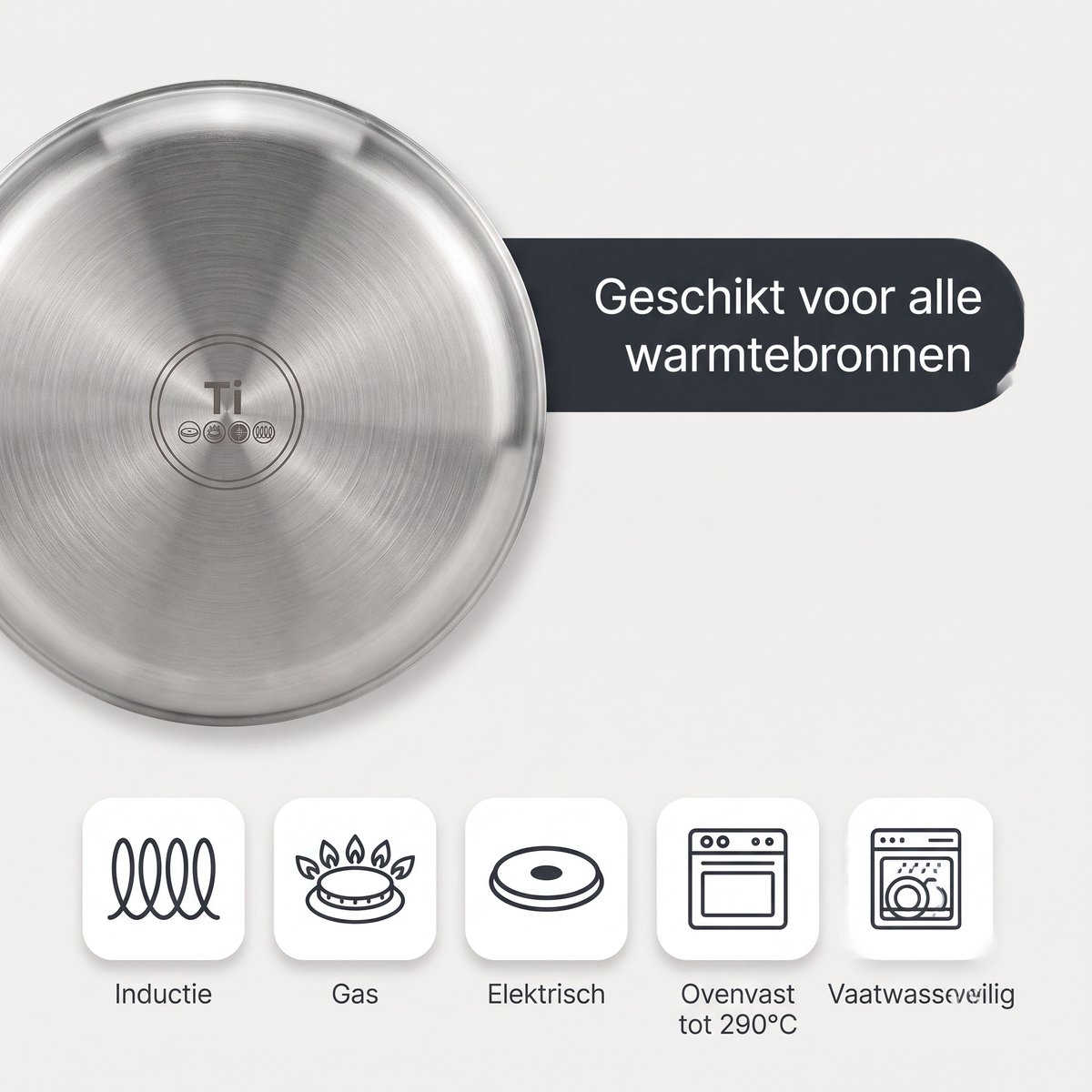 Aravé Aravé Titanium Hapjespan - afbeelding 5