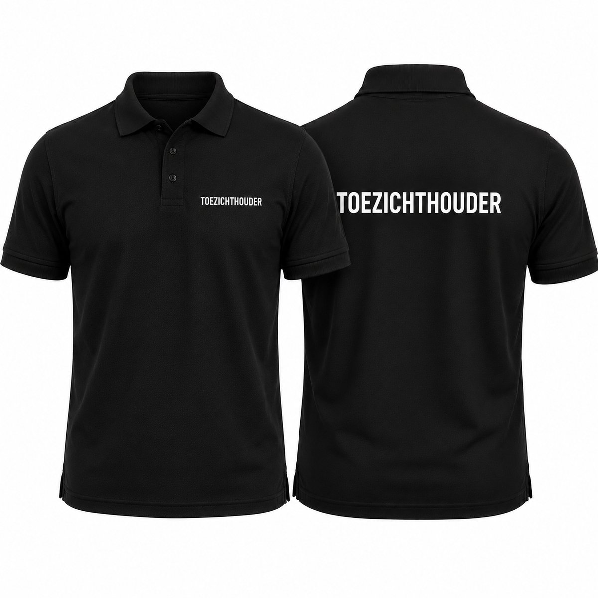 Polo met Toezichthouder opdruk - 100% katoen - 180 g/m² - Maat S