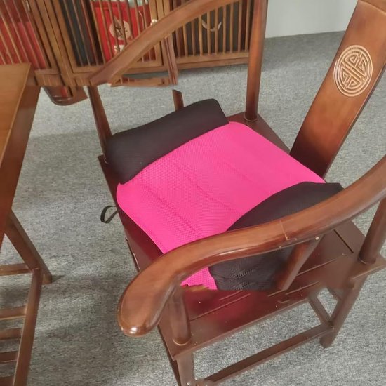 Opblaasbaar autostoelkussen voor kinderen, comfortabel opblaasbaar reiskussen, opblaasbaar kinderstoeltje, veilig en comfortabel voor auto's, restaurants, openbare plaatsen, zwart — afbeelding 3