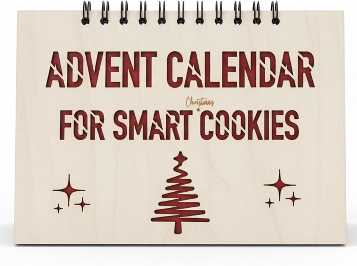 Puzzel Adventskalender - Hout - A5 Formaat - Logische Puzzels en Raadsels - Voor Puzzelliefhebbers