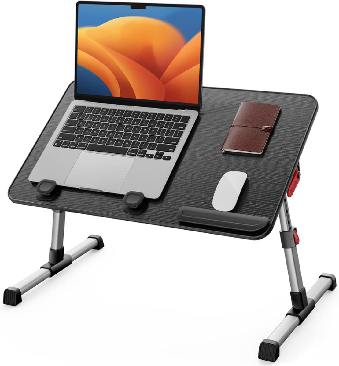 ZRNS® Banktafel - Bedtafel - Bijzettafel - Laptoptafel - Verstelbaar - Zwart