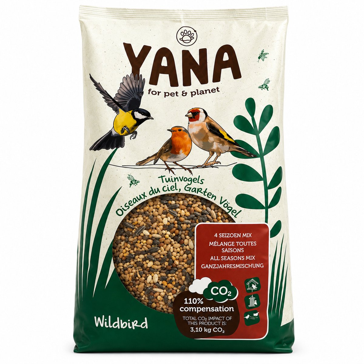 Vogelvoer MIx All Seasons – 3,75 kg - Yana