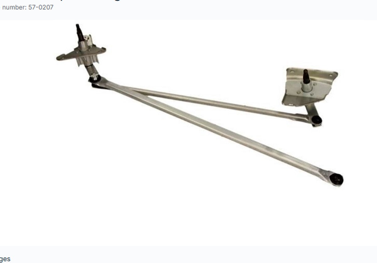 MAXGEAR Ruitenwissermechanisme 57-0207 | OEM 6401A5 | 6401G0 | Geschikt voor Citroën Berlingo / Berlingo First, Peugeot Partner 1996-2015 | Voorzijde | Zonder Elektromotor